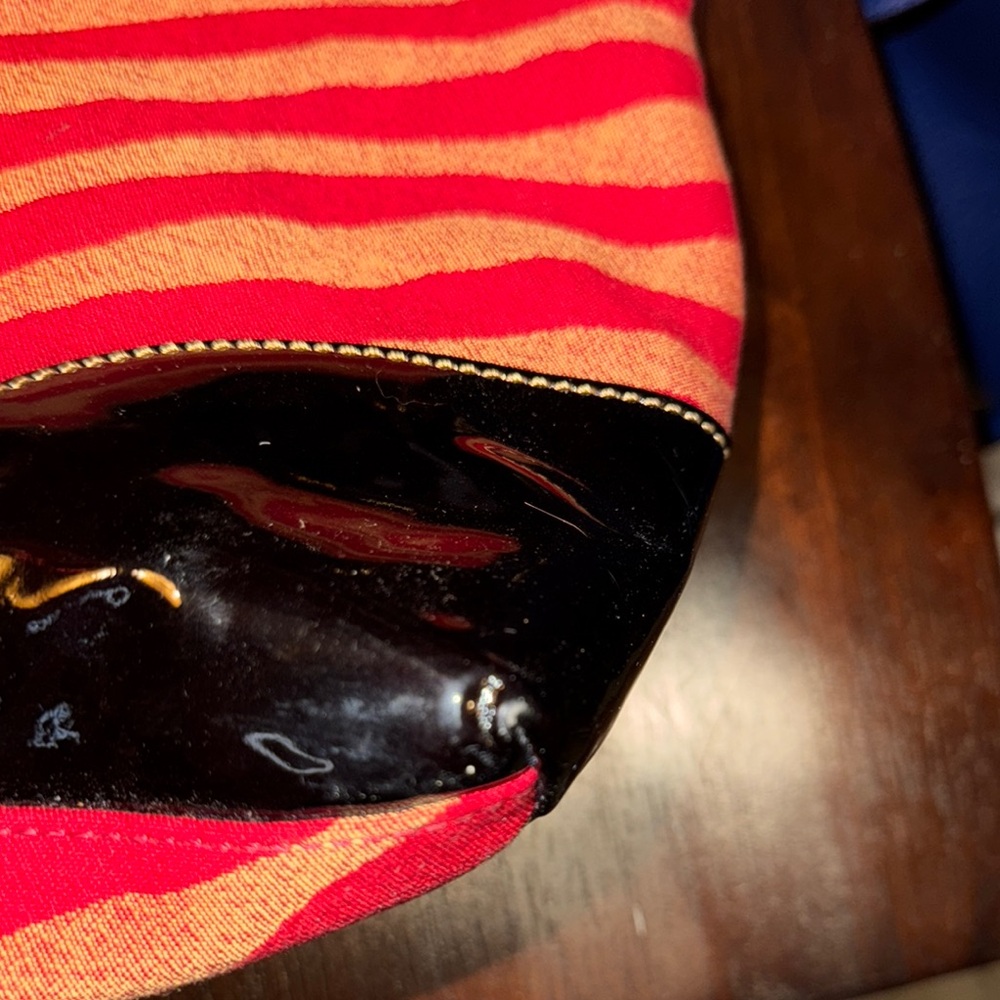 Dooney & Bourke Red and Black Hobo Bag - Picture 15 of 16